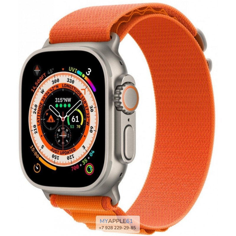 Apple Watch Ultra 49 mm Orange Alpine Loop